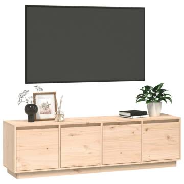 Stylish Solid Wood Pine TV Cabinet - 156x37x45 cm