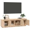 Stylish Solid Wood Pine TV Cabinet - 156x37x45 cm