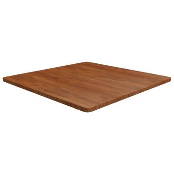 Square Dark Brown Oak Table Top 90x90 cm - Durable & Stylish