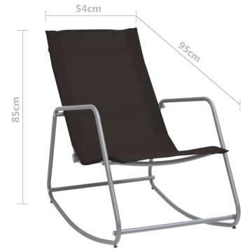 Garden Swing Chair Black - Relax in Comfort | HipoMarket