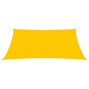 Sunshade Sail 5x5m Yellow HDPE - UV Protection & Durable