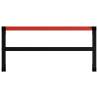 Metal Work Bench Frame 120x57x79 cm - Black & Red