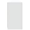 Modern White Sideboard with LED Lights - 202x37x67 cm