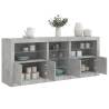 Sideboard with LED Lights Concrete Grey 181.5x37x67 cm Colour concrete grey Quantity in Package 1 