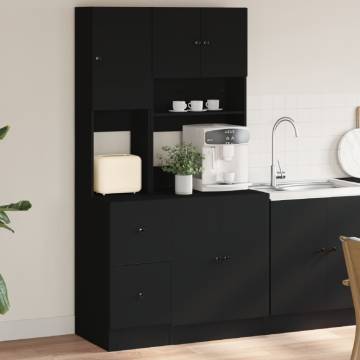 Kitchen Cabinet Black 95x50x180 cm - Durable & Stylish Storage