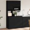 Kitchen Cabinet Black 95x50x180 cm Engineered Wood Colour black Quantity in Package 1 Number of 