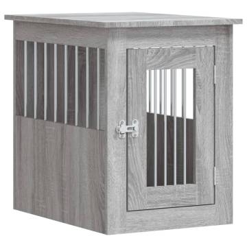 Dog Crate Furniture Grey Sonoma - Stylish & Functional 45x62x59 cm