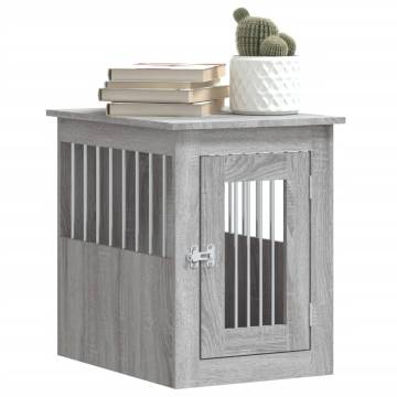 Dog Crate Furniture Grey Sonoma - Stylish & Functional 45x62x59 cm