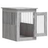 Dog Crate Furniture Grey Sonoma - Stylish & Functional 45x62x59 cm