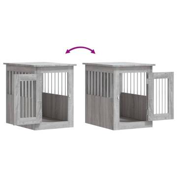 Dog Crate Furniture Grey Sonoma - Stylish & Functional 45x62x59 cm