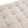 Cream Sun Lounger Cushion 160x50 cm - Faux Suede Luxury