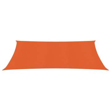 Orange Sunshade Sail 2.5x5m | 160 g/m² HDPE Protection