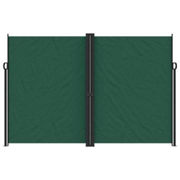 Retractable Side Awning Dark Green 220x1200 cm - Hipomarket