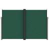 Retractable Side Awning Dark Green 220x1200 cm - Hipomarket