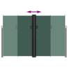 Retractable Side Awning Dark Green 220x1200 cm - Hipomarket