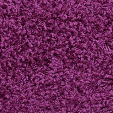 Carpet Stair Treads 15 pcs Violet - Non-Slip & Washable