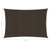 Sunshade Sail 6x8m Brown - UV & Mould Resistant HDPE