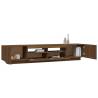 2 Piece TV Cabinet Set with LED Lights - Brown Oak | HipoMarket