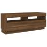 2 Piece TV Cabinet Set with LED Lights - Brown Oak | HipoMarket