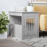 Dog Crate Furniture Grey Sonoma 55x80x68 cm Engineered Wood Colour grey sonoma Size 55 x 80 x 68 cm 