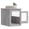 Stylish Dog Crate Furniture in Grey Sonoma - 55x80x68 cm