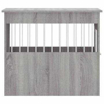 Stylish Dog Crate Furniture in Grey Sonoma - 55x80x68 cm