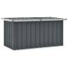 Garden Storage Box Grey 129x67x65 cm Colour grey Size 129 x 67 x 65 cm 