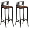 Bar Chairs 2 pcs Solid Wood Reclaimed Quantity in Package 2 Material solid wood reclaimed 