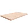 Bathroom Countertop 100x60x4 cm Untreated Solid Wood Colour natural Size 100 x 60 x 4 cm 