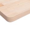 Untreated Solid Oak Bathroom Countertop - 100x60x4 cm