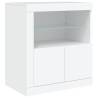 White Sideboard with LED Lights - Modern Storage Solution