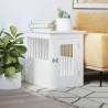 Dog Crate Furniture White 45x62x59 cm Engineered Wood Colour white Size 45 x 62 x 59 cm 