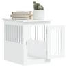 Stylish White Dog Crate Furniture - 45x62x59 cm | HipoMarket