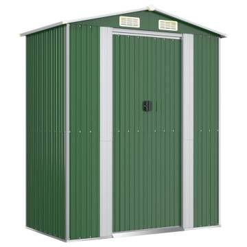 Durable Green Garden Shed 192x108x223 cm - Galvanised Steel