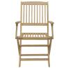 Folding Garden Chairs 6 pcs in Solid Acacia Wood - HipoMarket