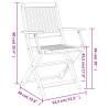 Folding Garden Chairs 6 pcs in Solid Acacia Wood - HipoMarket