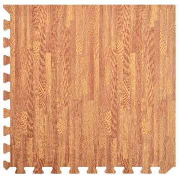 24pcs Wood Grain EVA Foam Floor Mats - 8.64㎡ | HipoMarket