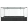 Aviary Silver 418x414x212 cm Steel | Secure Bird Cage