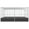 Aviary Silver 418x414x212 cm Steel | Secure Bird Cage