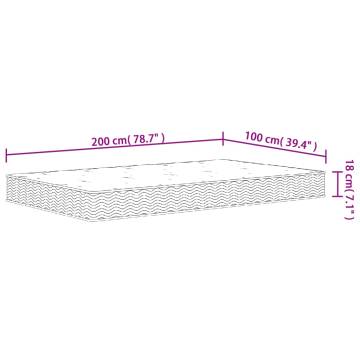 Bonnell Spring Mattress Medium 100x200 cm | Hipo Market