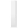 High Gloss White Book Cabinet 66x30x130 cm | HipoMarket