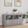 Modern Grey Sonoma Sideboard with LED Lights | Hipomarket UK