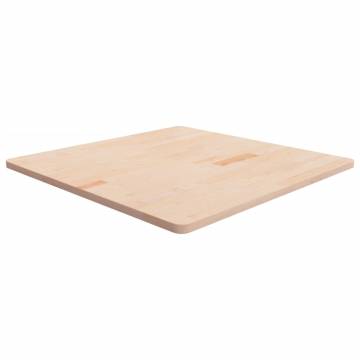 Square Oak Table Top 90x90 cm - Durable Solid Wood