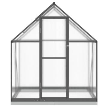 Anthracite Greenhouse with Base Frame - 169x114x202 cm