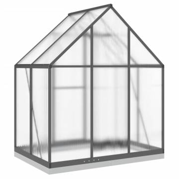 Anthracite Greenhouse with Base Frame - 169x114x202 cm