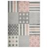 Children's Star Pattern Rug 160x230 cm - Pink