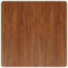 Dark Brown Solid Oak Square Table Top 90x90 cm | HipoMarket