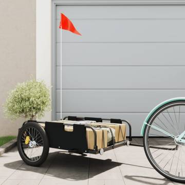 Bike Trailer - Black Oxford Fabric & Iron | HipoMarket