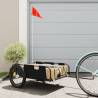 Bike Trailer Black Oxford Fabric and Iron Colour black Size 135 x 68 x 38.5 cm 