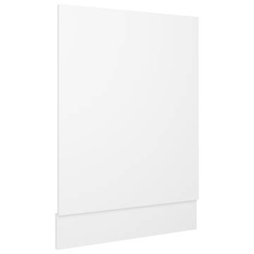 White Dishwasher Panel 45x3x67 cm | Durable Engineered Wood